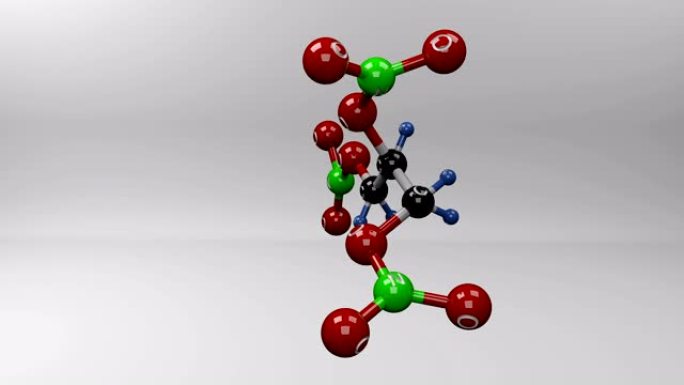 硝酸甘油分子。