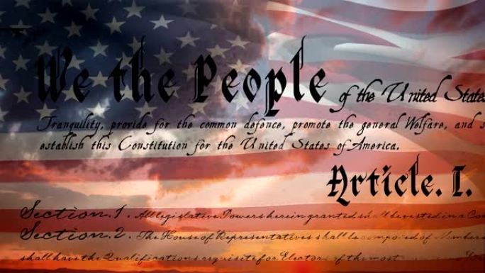 美国的成文宪法和国旗
