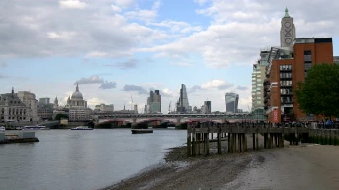 泰晤士河和伦敦黑修士桥