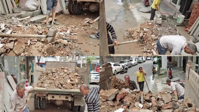 铲泥铲垃圾装车搬运建筑垃圾 清理渣土垃圾