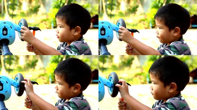 泰国儿童扮演机械师