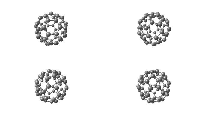 富勒烯C60分子分离旋转