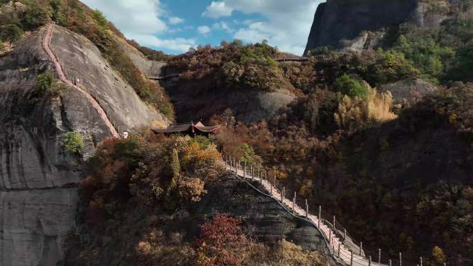 桂林丹霞 登山 险峻 巍峨 大气 航拍