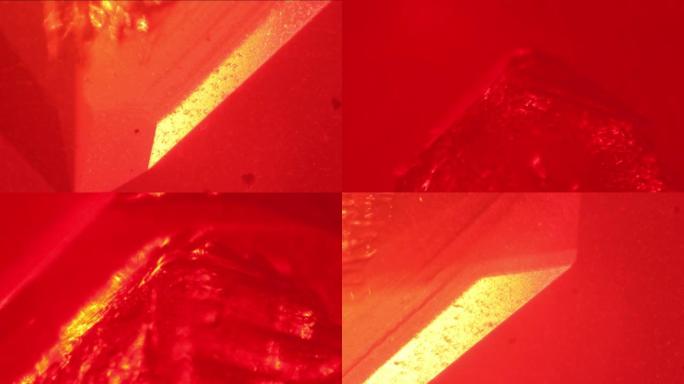 钾明矾晶体生长-显微观察