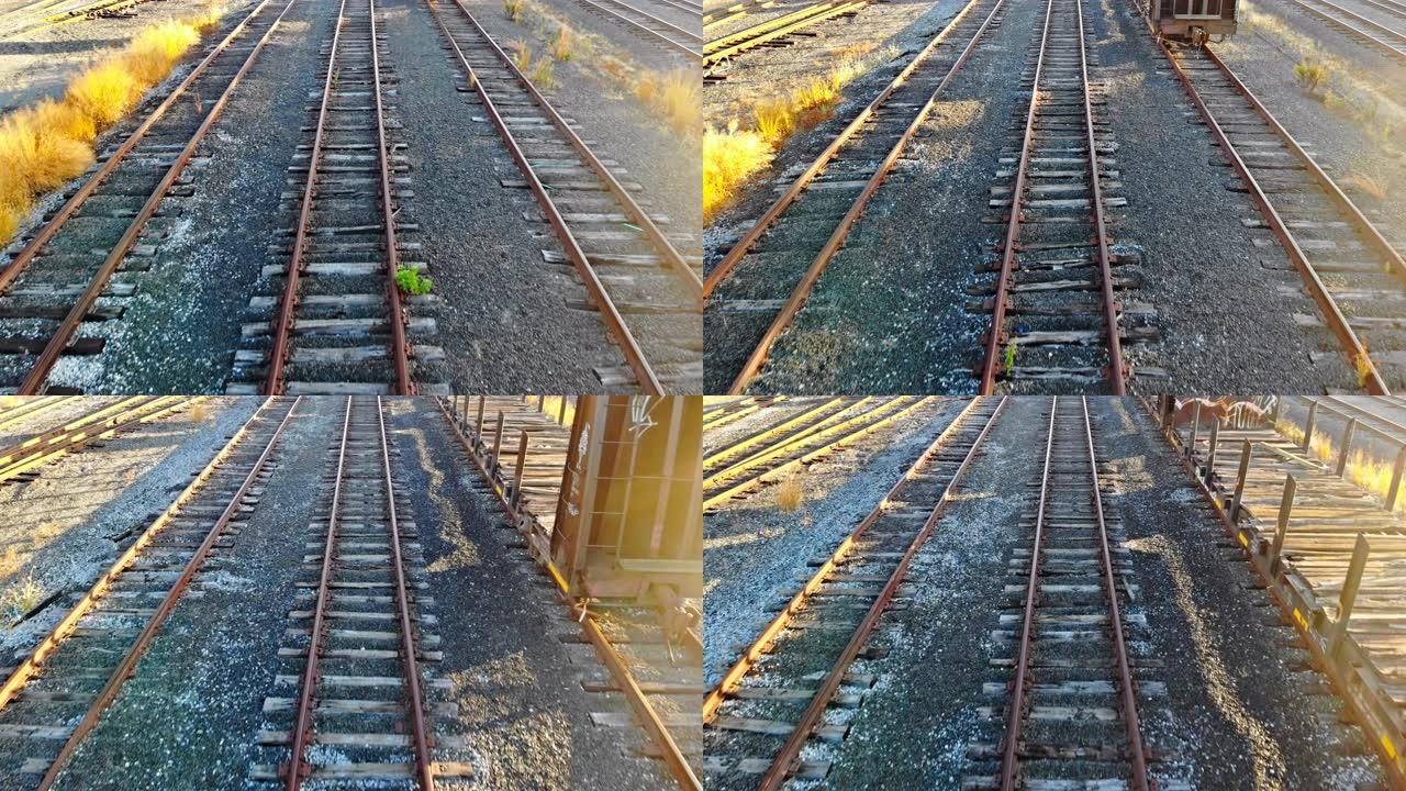 铁路引导线的铁轨