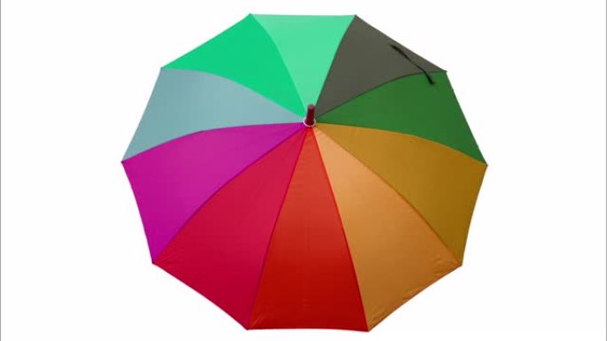 彩虹伞和色彩流