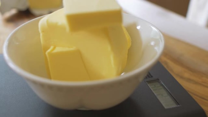 测量蛋糕用黄油