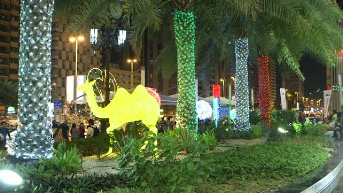 城市景观，国庆日庆祝活动，阿布扎比