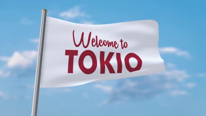 欢迎来到Tokio挥舞旗帜 (包括luma哑光，这样你就可以把自己的背景)
