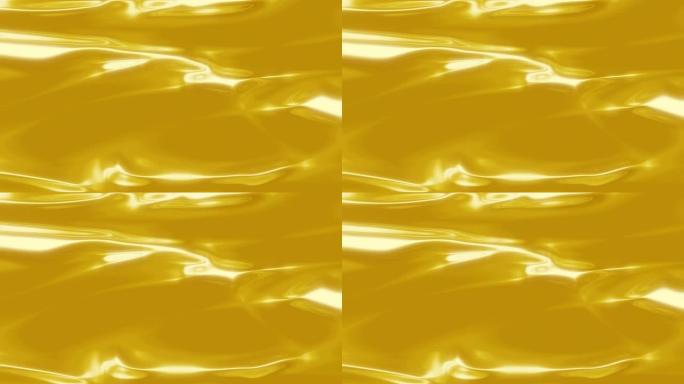 液态黄金。液态金属。抽象，迷幻。循环
