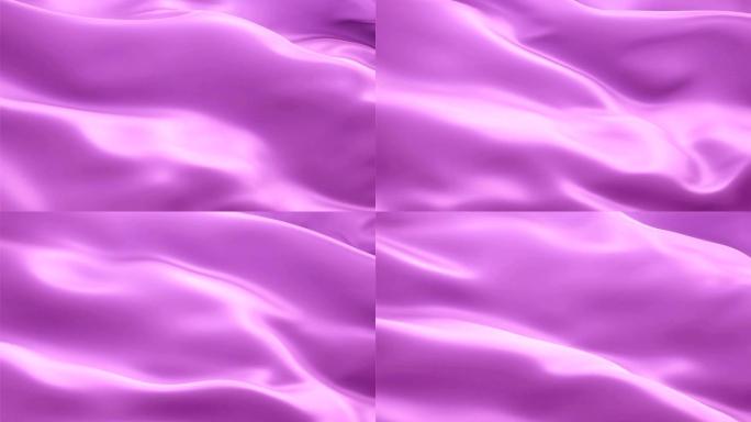 紫罗兰色背景旗帜视频在风中挥舞。现实的紫红色洋红色背景。紫罗兰色旗帜循环1080p全高清1920X1