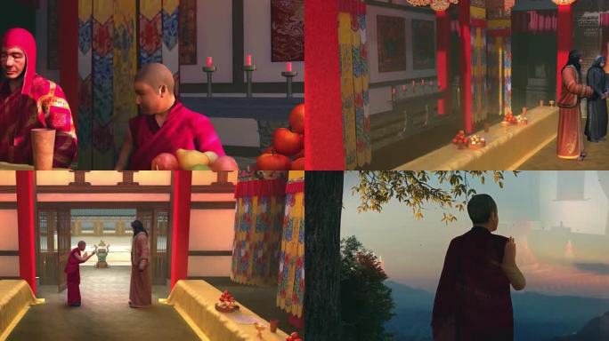 凉州会盟3D动画和平谈判和平西藏01
