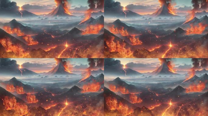 森林山火火灾火焰山