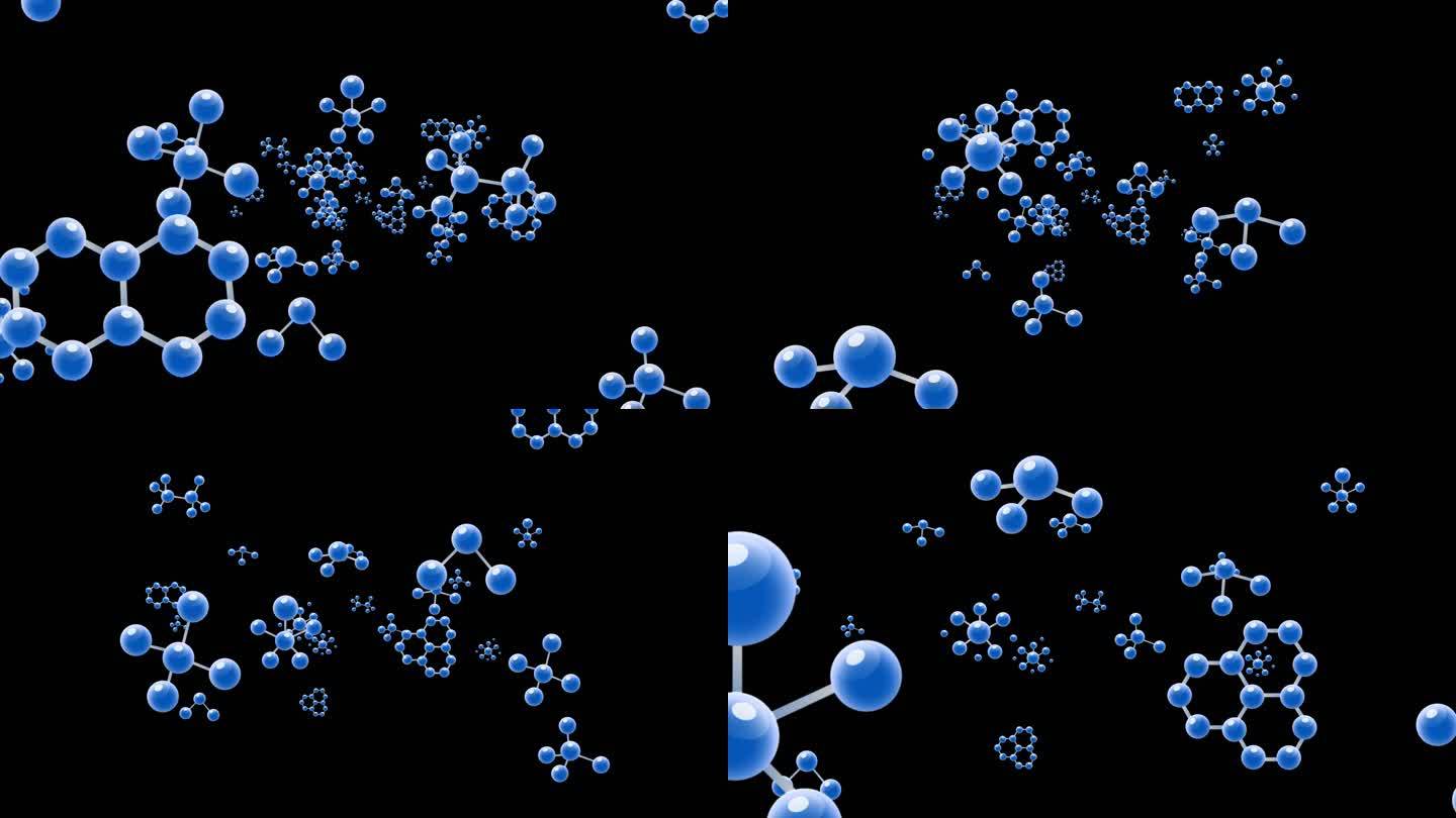 化学分子式转场视频素材01