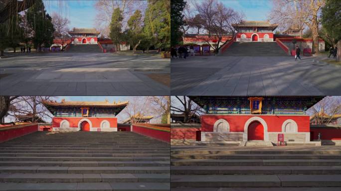 北京北海公园的自然风光阐福寺