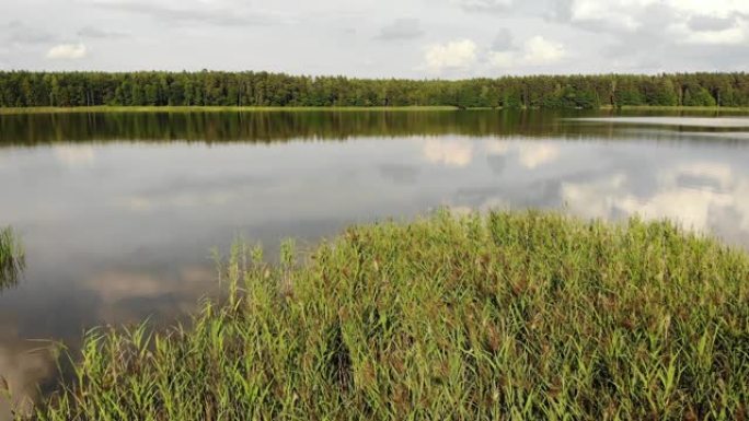 波兰基尔维克湖马祖里亚。鸟瞰图
