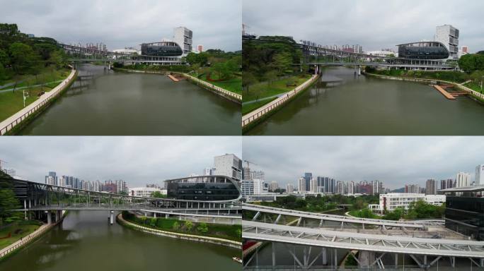 深圳南山区大学城北京大学校区航拍