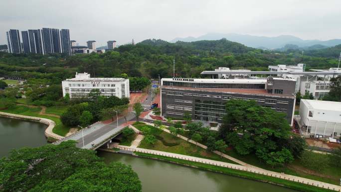 深圳南山区大学城北京大学校区航拍