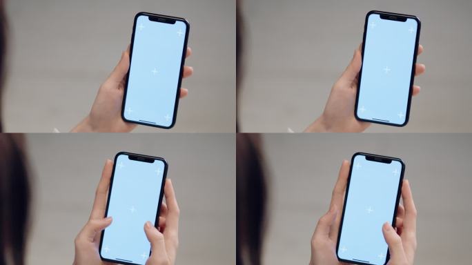 【4K】手机互动蓝扣绿扣/手机界面替换