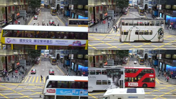 相机拍香港街头高清素材镜头