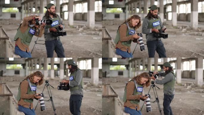 无国界记者生活在战区