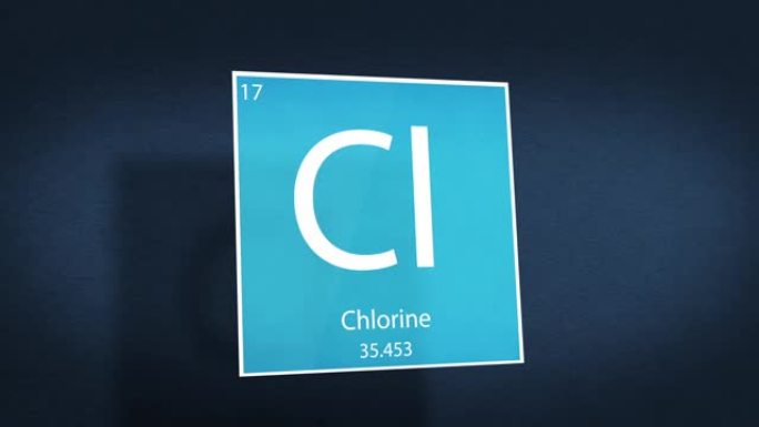 元素周期表电影动画系列-元素氯在太空中盘旋