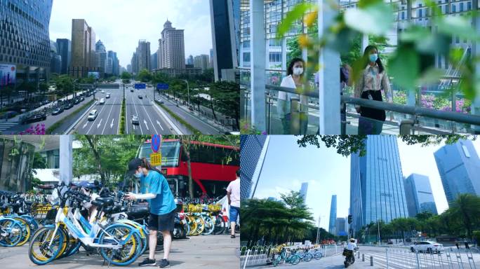 广州城市生活合集交通出行4k视频素材