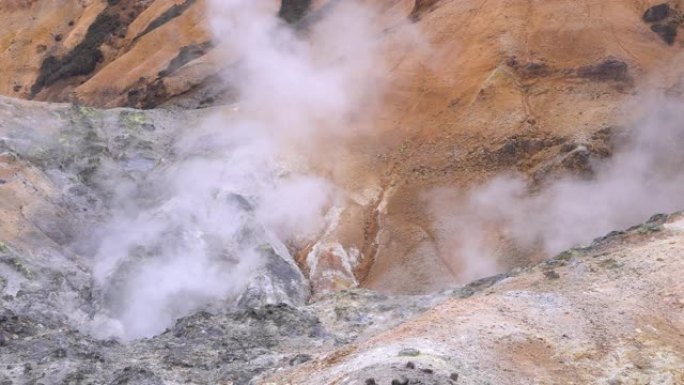 (4k分辨率) 地狱谷登别北海道温泉