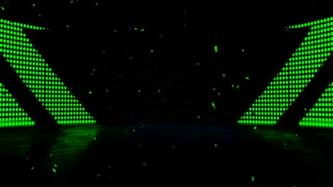 舞台发光二极管灯光舞蹈-4k质量-无缝循环股票视频