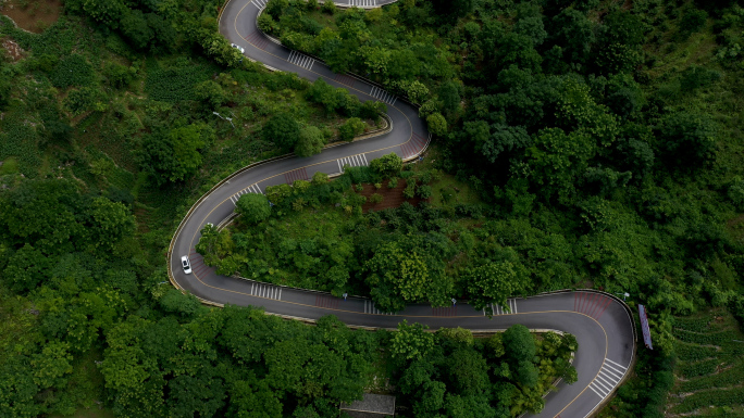 贵州苗族村庄 四川盘山公路航拍4k