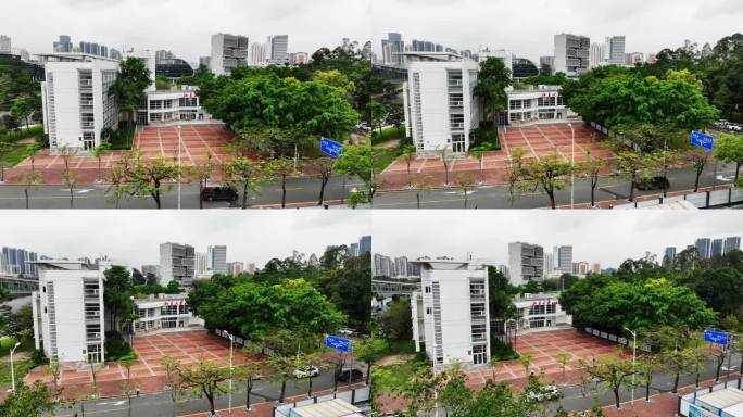 深圳南山区大学城北京大学校区航拍