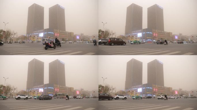 大城市里的沙尘暴