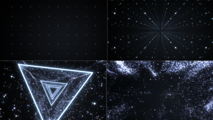 震撼科技粒子线条开场