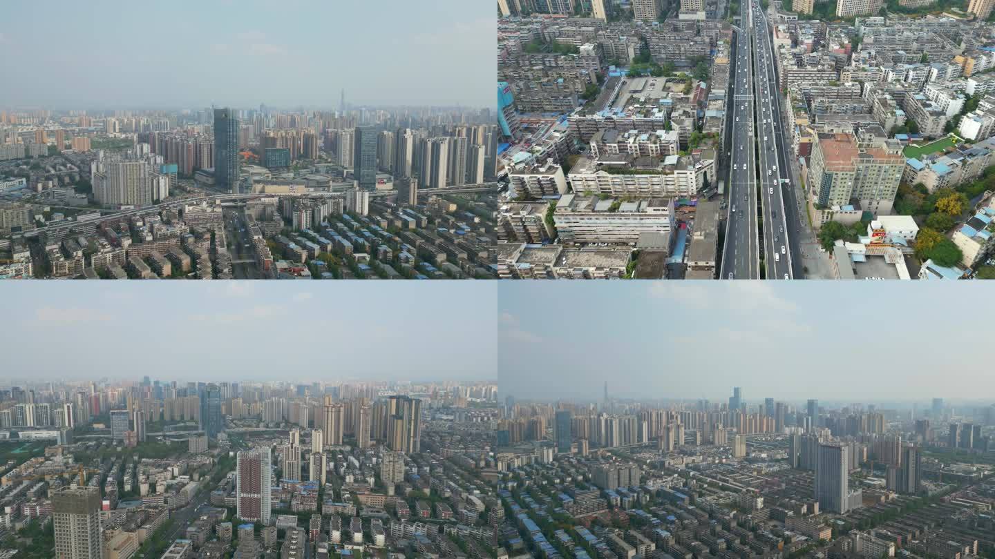 城市航拍空镜头