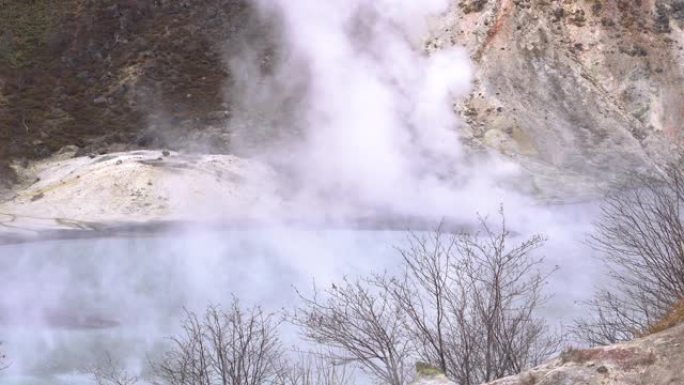 (4k分辨率) 地狱谷登别北海道温泉