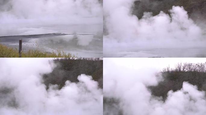 (4k分辨率) 地狱谷登别北海道温泉