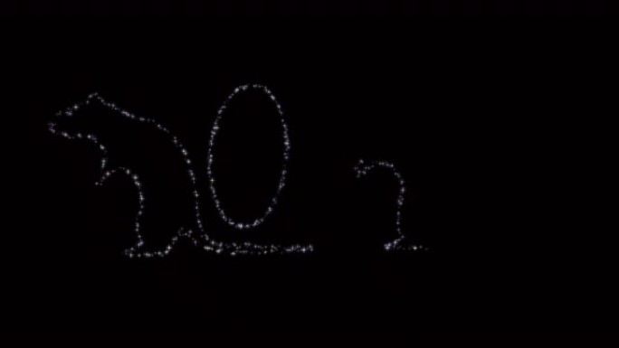 老鼠和零的铭文2020透明，4444 prores镜头与阿尔法