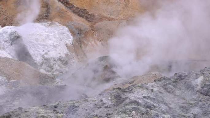 (4k分辨率) 地狱谷登别北海道温泉