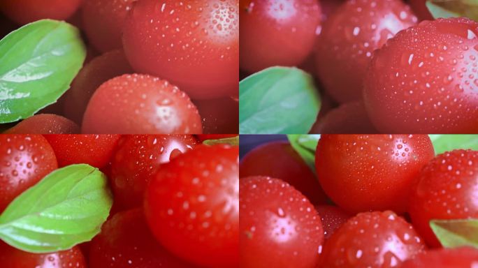 【4K】圣女果番茄