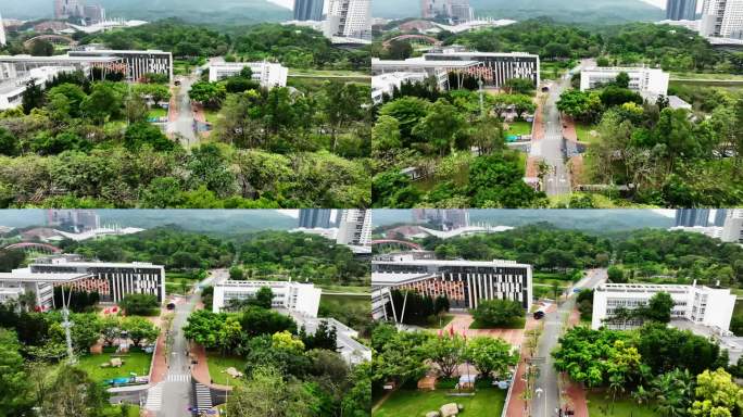 深圳南山区大学城北京大学校区航拍