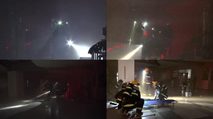 商场火灾人员被困消防救援