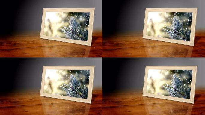 圣诞卡-3D冬季相框 (环4k)