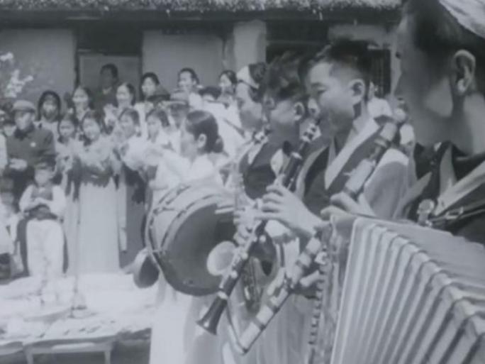 60年代 朝鲜族婚礼 结婚 新郎 新娘