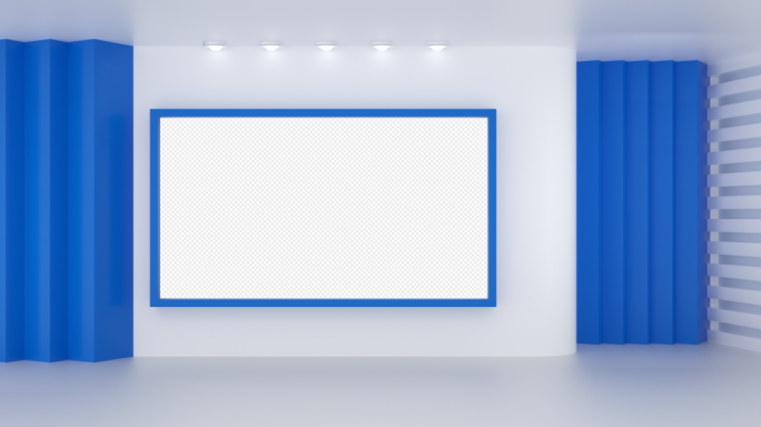 虚拟演播厅演播室（背景动态可替换）