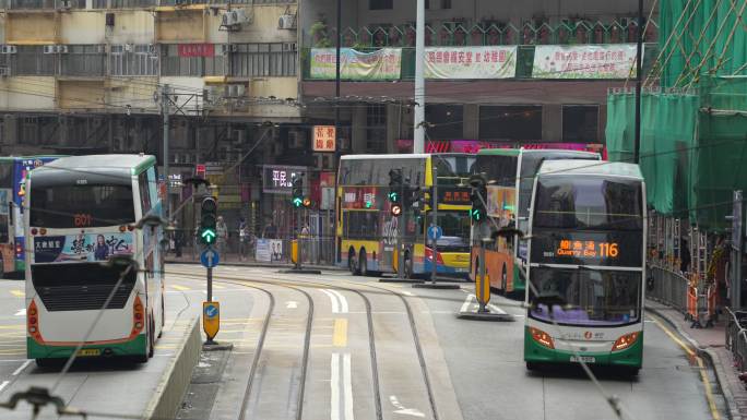 相机拍香港街头高清素材镜头