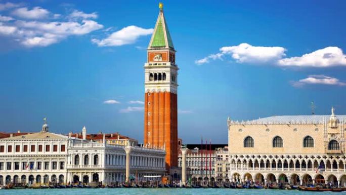 风景名胜，威尼斯大运河钟楼钟楼