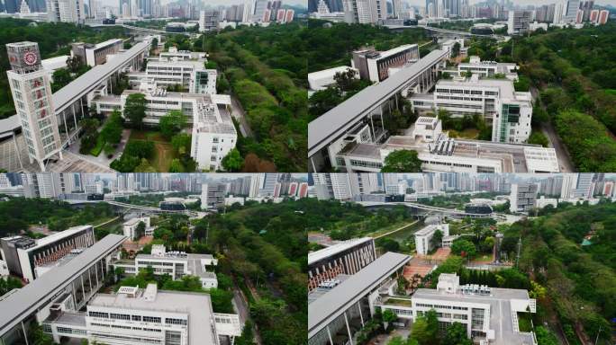 深圳南山区大学城北京大学校区航拍