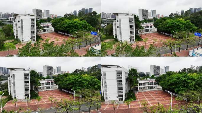 深圳南山区大学城北京大学校区航拍