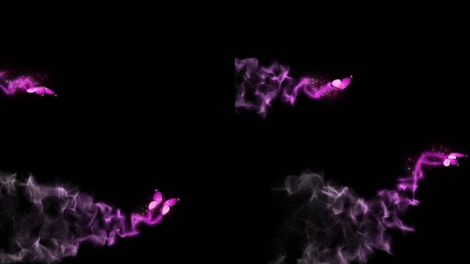 蝴蝶粒子转场30帧带通道