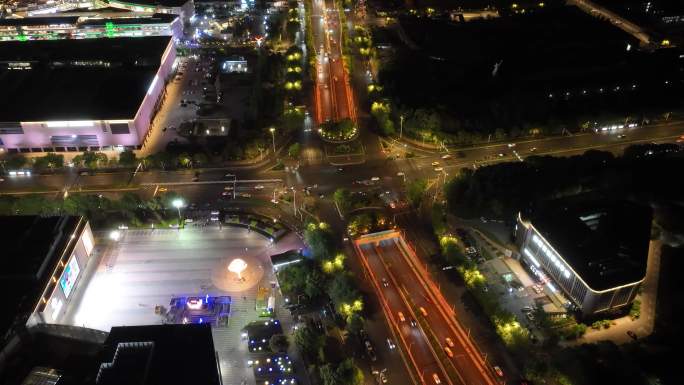 夜晚城市街道延时